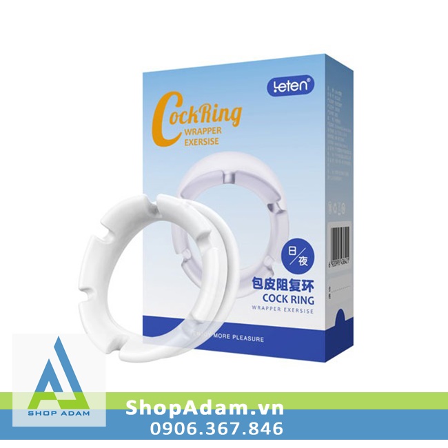 Vòng đeo cậu nhỏ chống hẹp bao quy đầu Leten Cock Ring Wrapper Exercise 