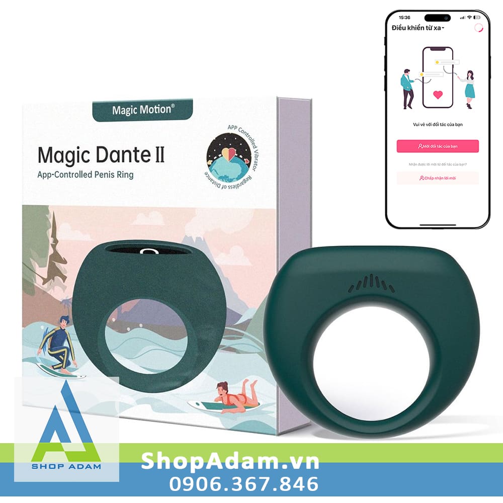 Vòng đeo cậu nhỏ có rung kết nối App Magic Motion Dante 2 