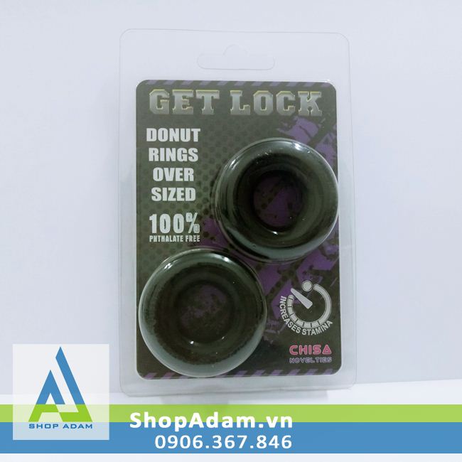 Vòng đeo dương vật silicon Get Lock (2 chiếc) 