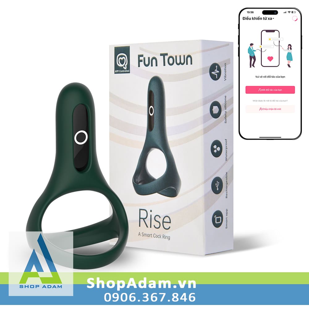 Vòng rung dương vật cao cấp kết nối điện thoại Magic Motion Rise 