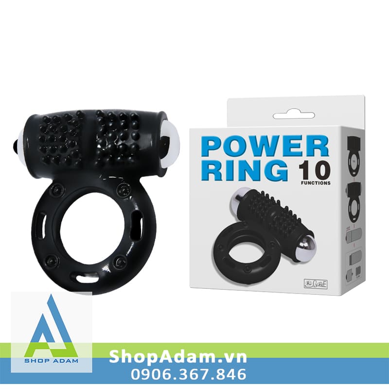 Vòng rung nam 10 chế độ cực mạnh Baile Power Ring 