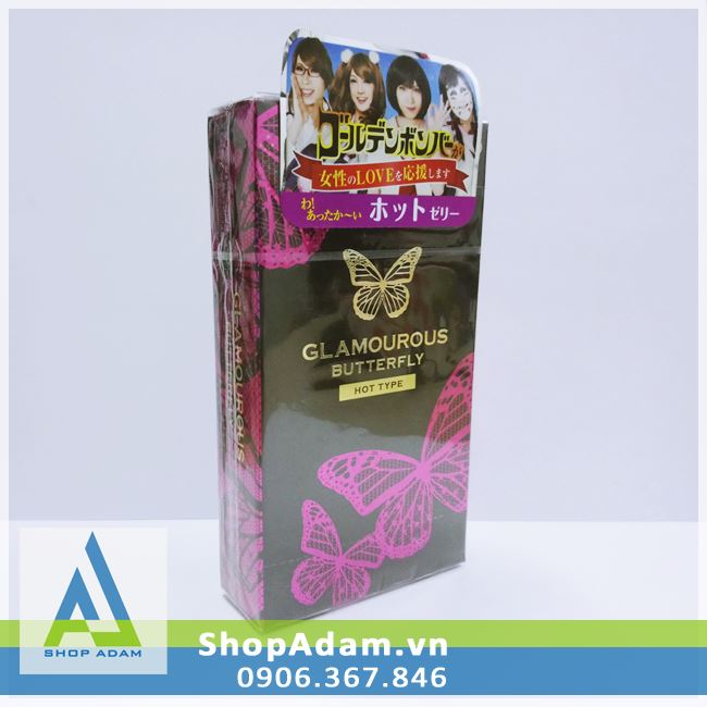 Bao cao su Jex Glamourous Butterfly Hot Type (Hộp 12 chiếc)