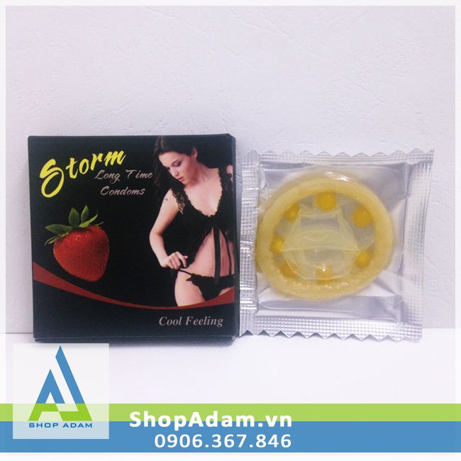Bao cao su Bi Storm Strawberry (Hộp 10 chiếc)