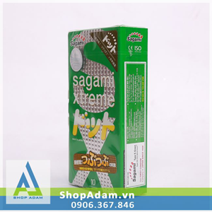 Bao cao su SAGAMI Xtreme Green (Hộp 10 chiếc)