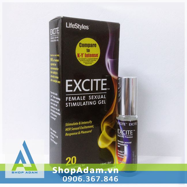 Gel bôi trơn tăng khoái cảm Lifestyles Excite - Mỹ