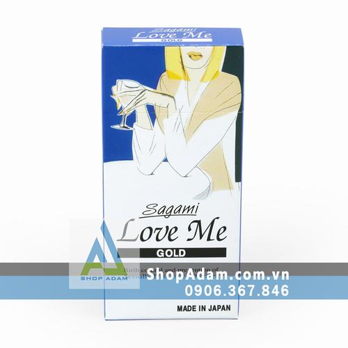 Bao cao su Nhật Bản siêu mỏng SAGAMI Love Me Gold (Hộp 10 chiếc)