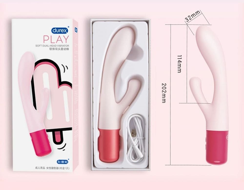 Máy rung hai đầu mềm mại Durex Play Soft Dual Head Vibrator Máy rung hai đầu mềm mại Durex Play Soft Dual Head Vibrator