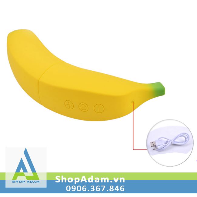 Bảng điều khiển và công sạc MOYLAN BANANA dương vật giả hình quả chuối có rung: