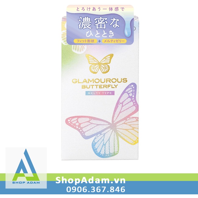 Bao cao su dành cho nam mỏng trơn Jex Glamorous Butterfly Melty