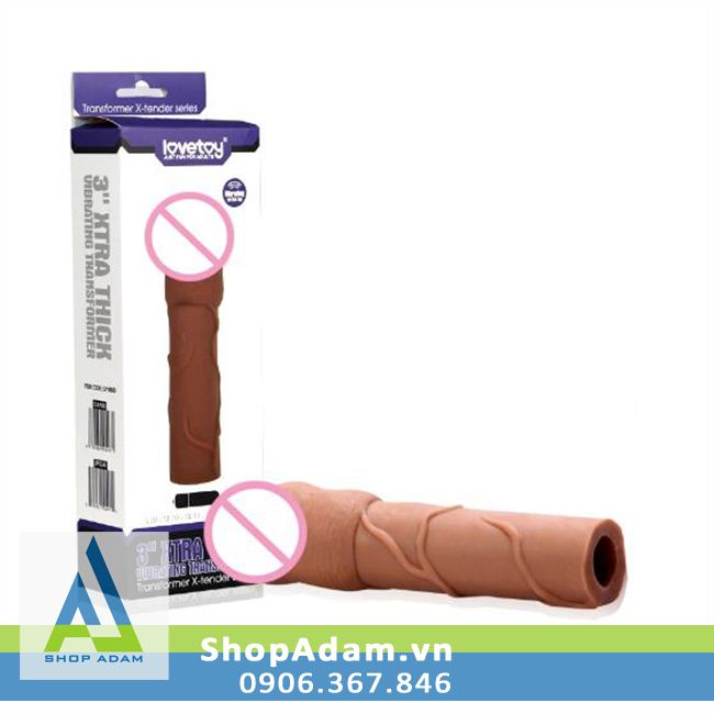 Bao cao su đôn dên 6cm Lovetoy có rung ở đầu