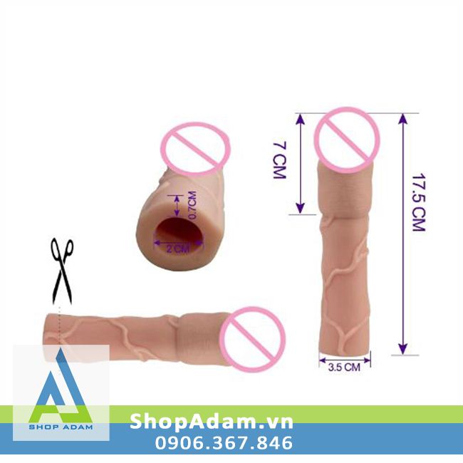 Bao cao su đôn dên 6cm Lovetoy có rung ở đầu