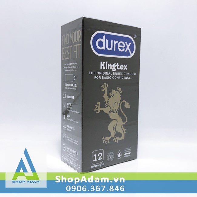 Bao cao su Durex Kingtex Size nhỏ 49mm