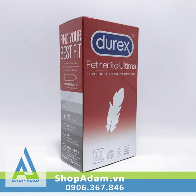 Bao cao su DUREX Fetherlite Ultima (Hộp 12 chiếc)