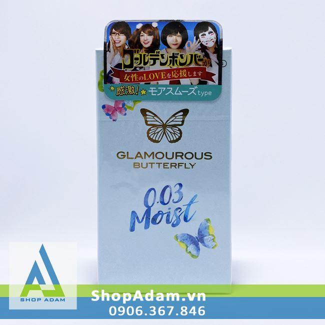 Bao cao su siêu mỏng Jex Glamourous Butterfly 0.03 Moist