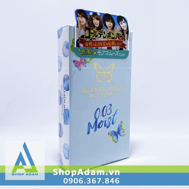 Bao cao su siêu mỏng Jex Glamourous Butterfly 0.03 Moist