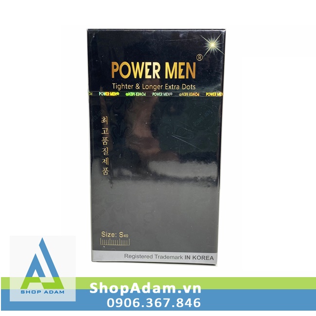 Bao cao su size nhỏ có gai kéo dài thời gian Power Men