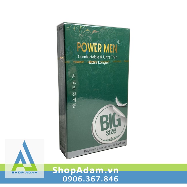 Bao cao su size to 55mm kéo dài thời gian Power Men Comfortable Ultra Thin Extra Longer