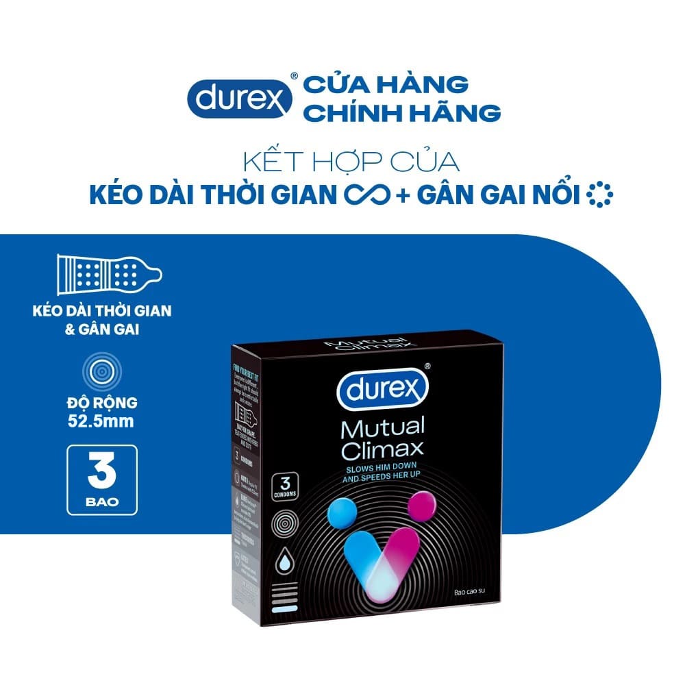 Durex Mutual Climax bcs gân gai kéo dài thời gian
