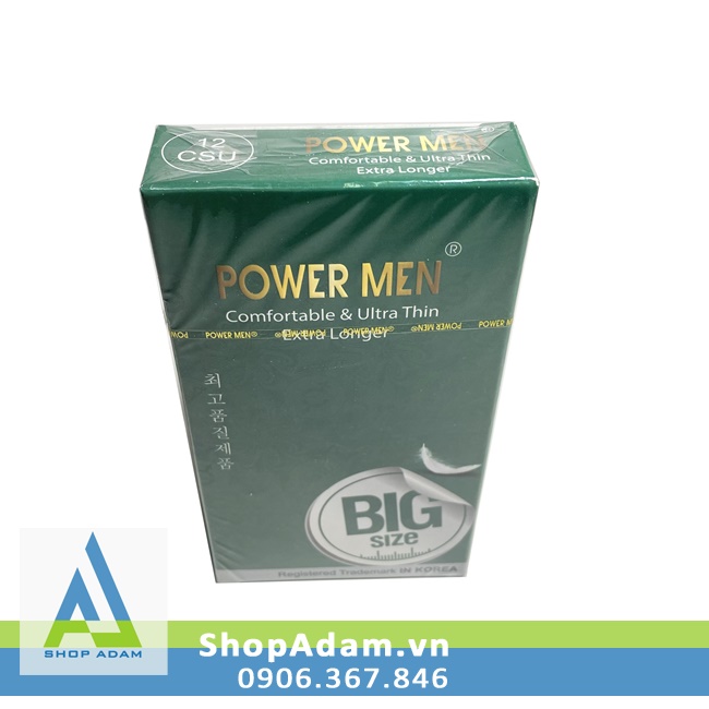 Bao cao su size 55mm Power Men Comfortable Ultra Thin Extra Longer