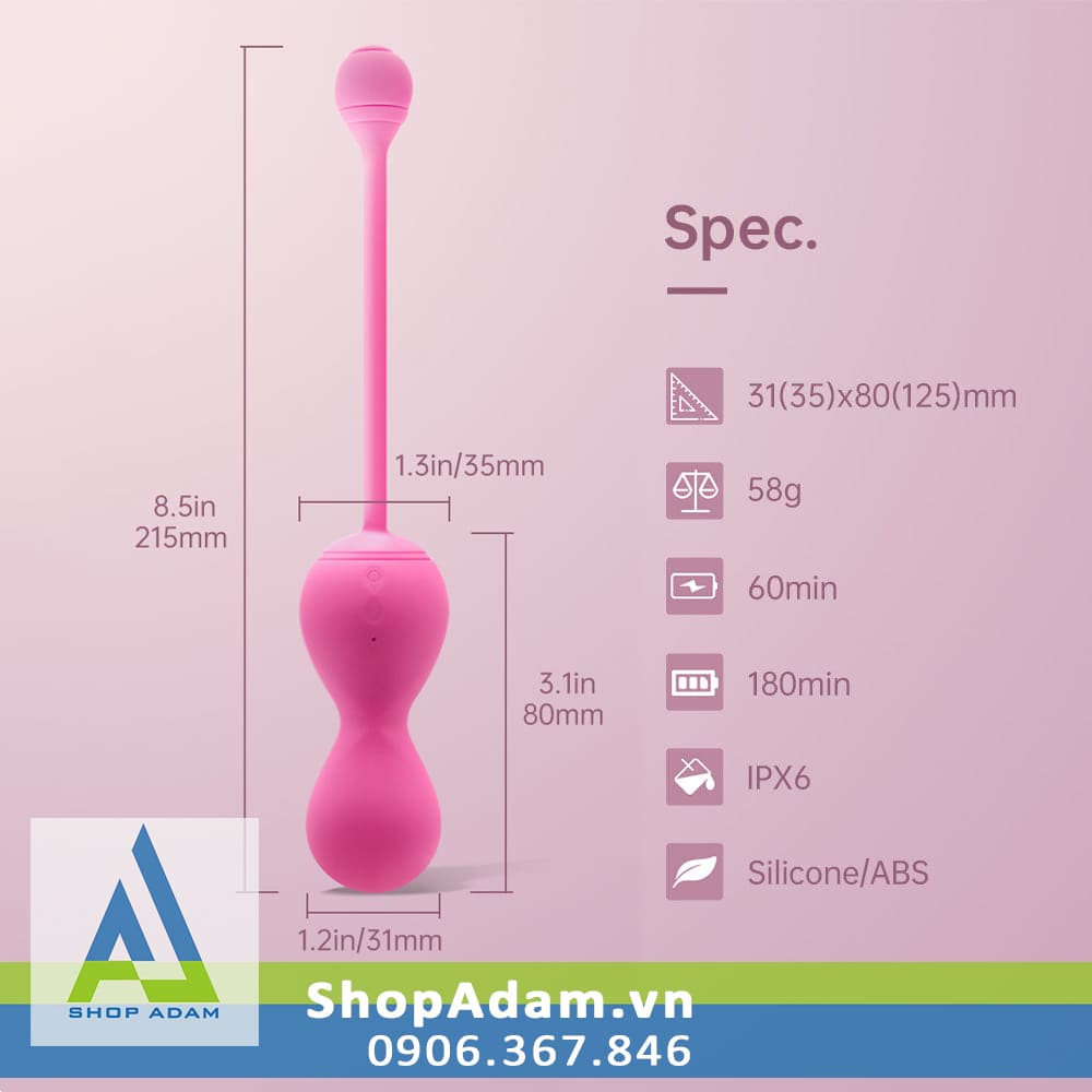 Bóng tập se khít vùng kín kết nối App Magic Motion Kegel Master Gen 2