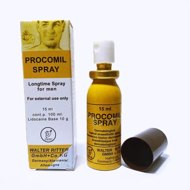 Chai xịt chống xuất tinh sớm Procomil Chai xịt chống xuất tinh sớm Procomil