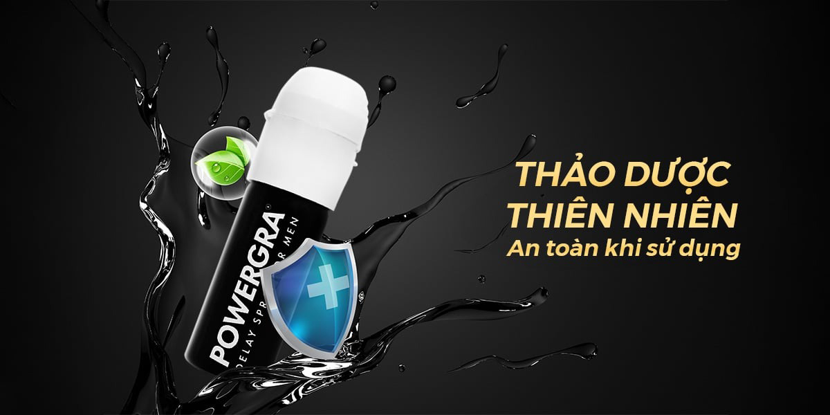 Chai xịt lâu ra thảo dược Powergra Delay For Men 13ml - USA