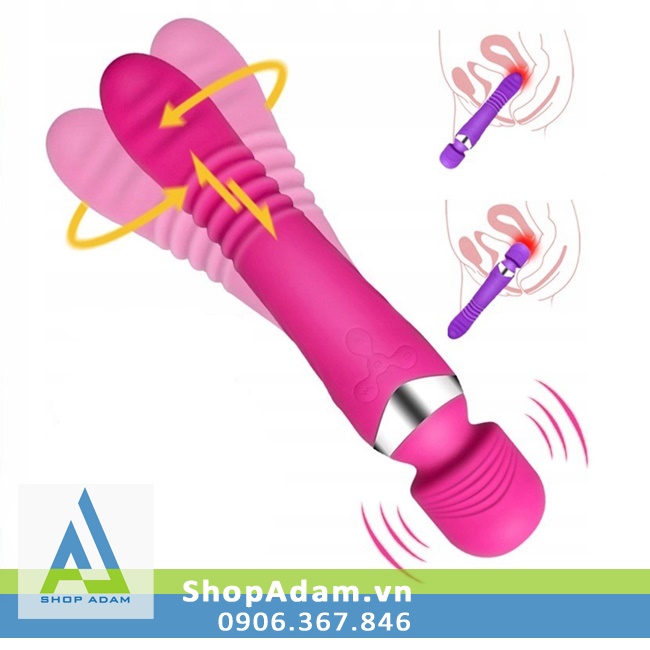 Chày rung 2 đầu ngoáy thụt Jundaoai