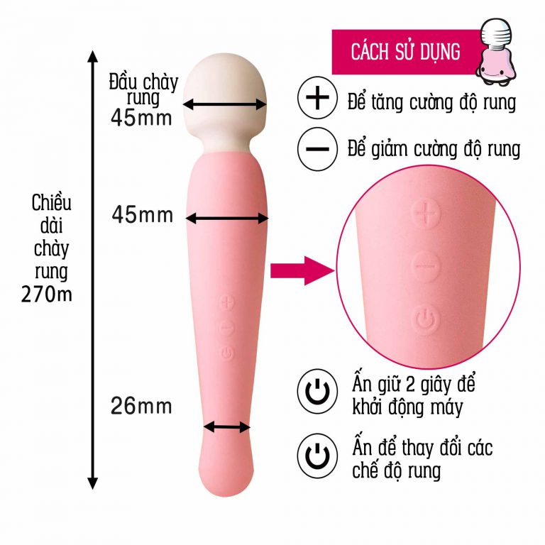 Chày rung cao cấp Pink Denma Super – Nhật Bản Chày rung cao cấp Pink Denma Super – Nhật Bản