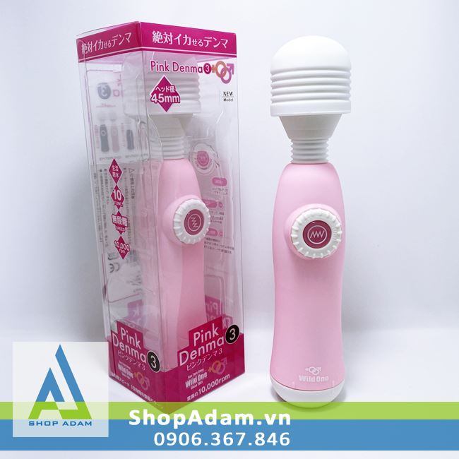 Chày rung cực mạnh massage toàn thân Pink Denma 3 – Nhật Bản