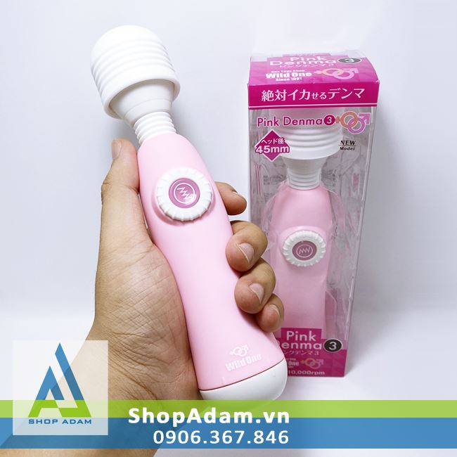 Chày rung cực mạnh massage toàn thân Pink Denma 3 – Nhật Bản