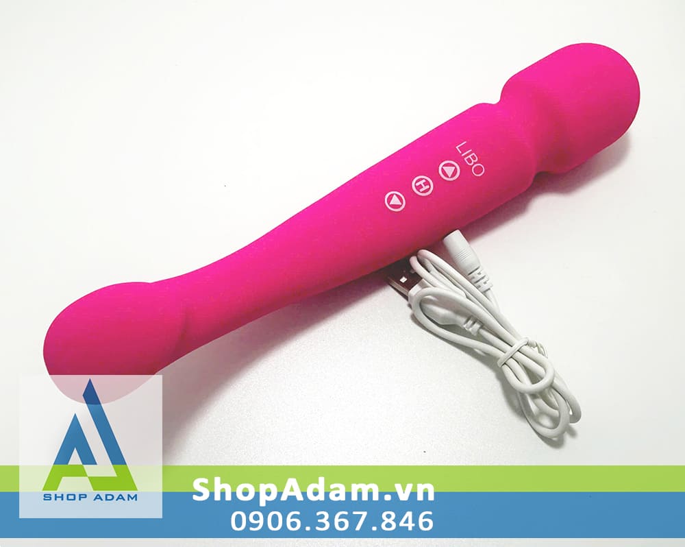 Chày rung hai đầu cao cấp silicone mềm mịn Libo Scorpio Massage