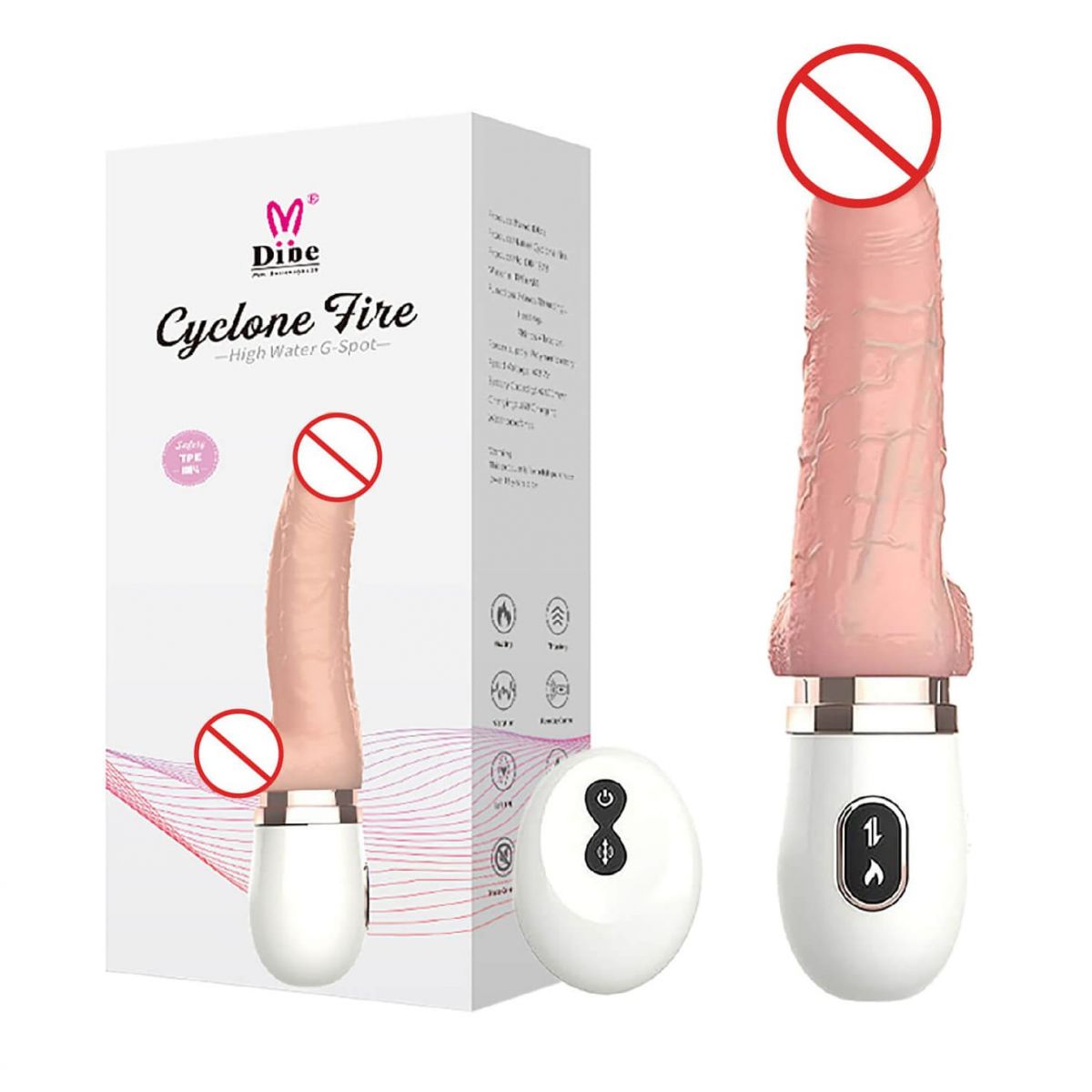Chim giả rung xoay thụt gắn tường điều khiển từ xa Dibe Cyclone Fire 3