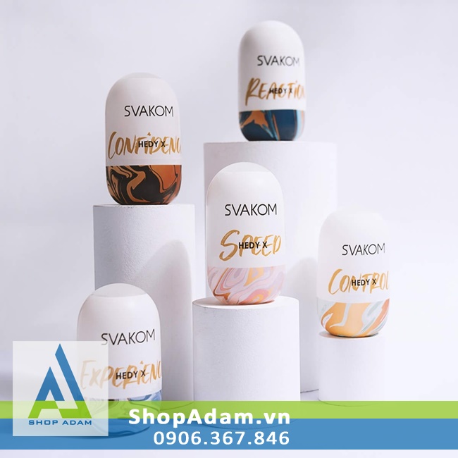 Cốc âm đạo hình quả trứng mềm mại như thật Svakom Hedy X