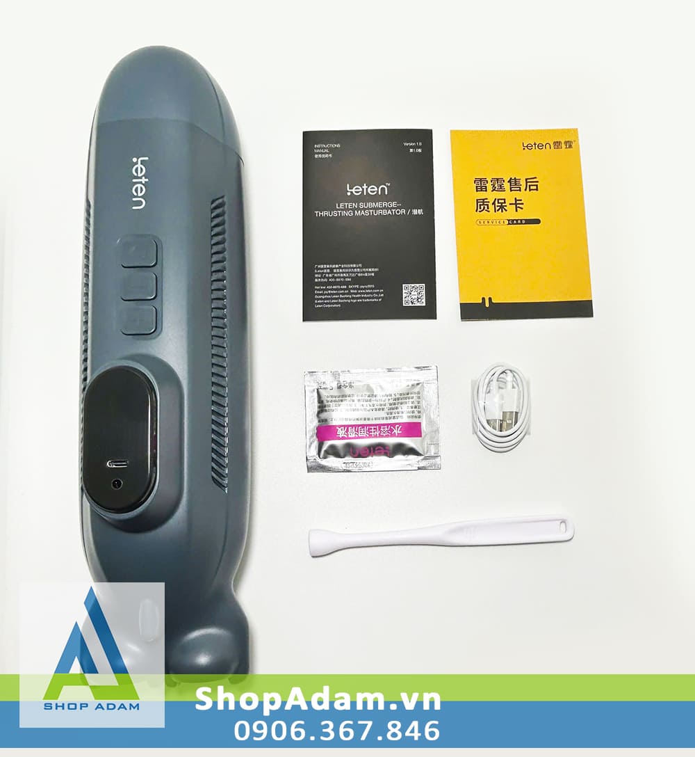 Cốc tự sướng thụt tự động có âm thanh cho nam Leten Submege
