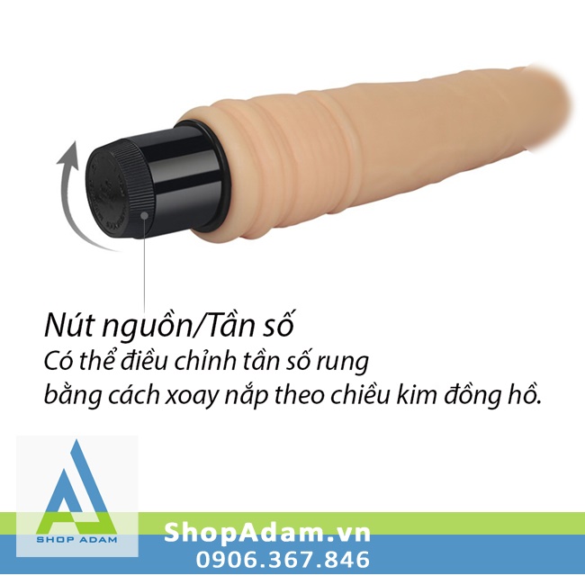 Cu giả silicon siêu mềm mịn có rung Lovetoy Xtreme Feel 7.5