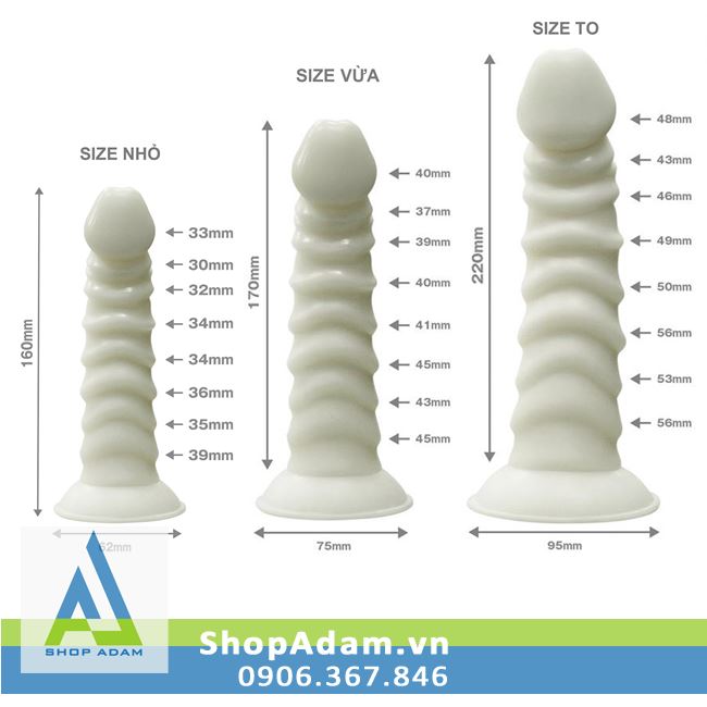 Dildo White Lover dương vật giả gắn tường Nhật Bản