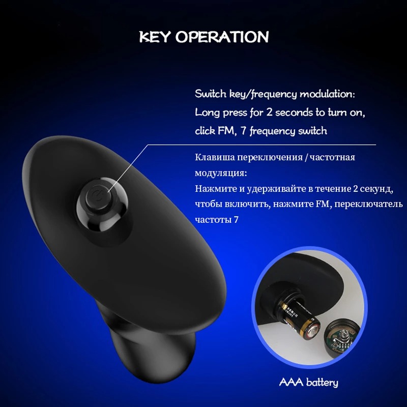 Đồ chơi kích thích hậu môn mini đa chế độ rung Leten Storm Raptor