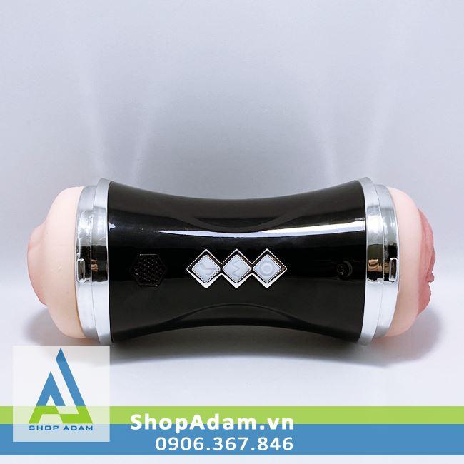 Dụng cụ tự sướng gắn tường 2 đầu âm đạo và miệng có rung rên