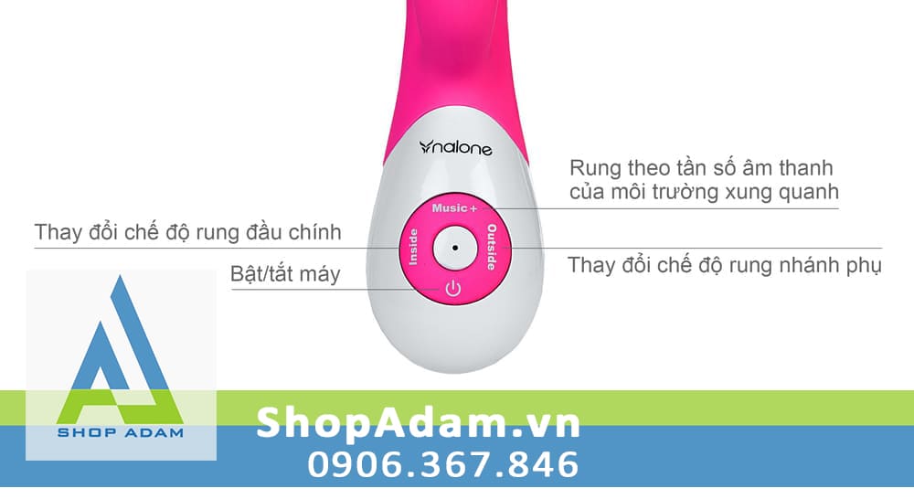 Dương vật giả cao cấp rung theo nhạc Nalone Dancer Dương vật giả cao cấp rung theo nhạc Nalone Dancer