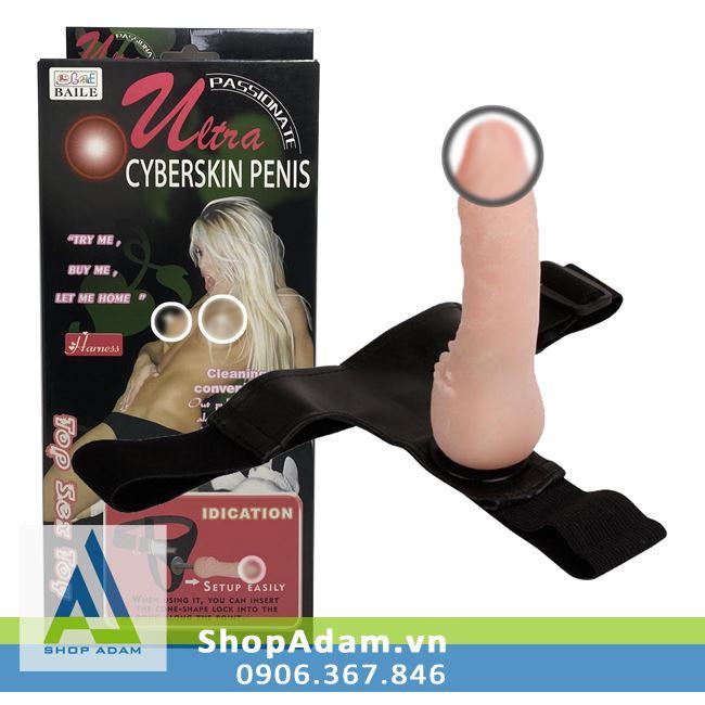 Dương vật giả có dây đeo cho les Ultra Cyberskin Penis