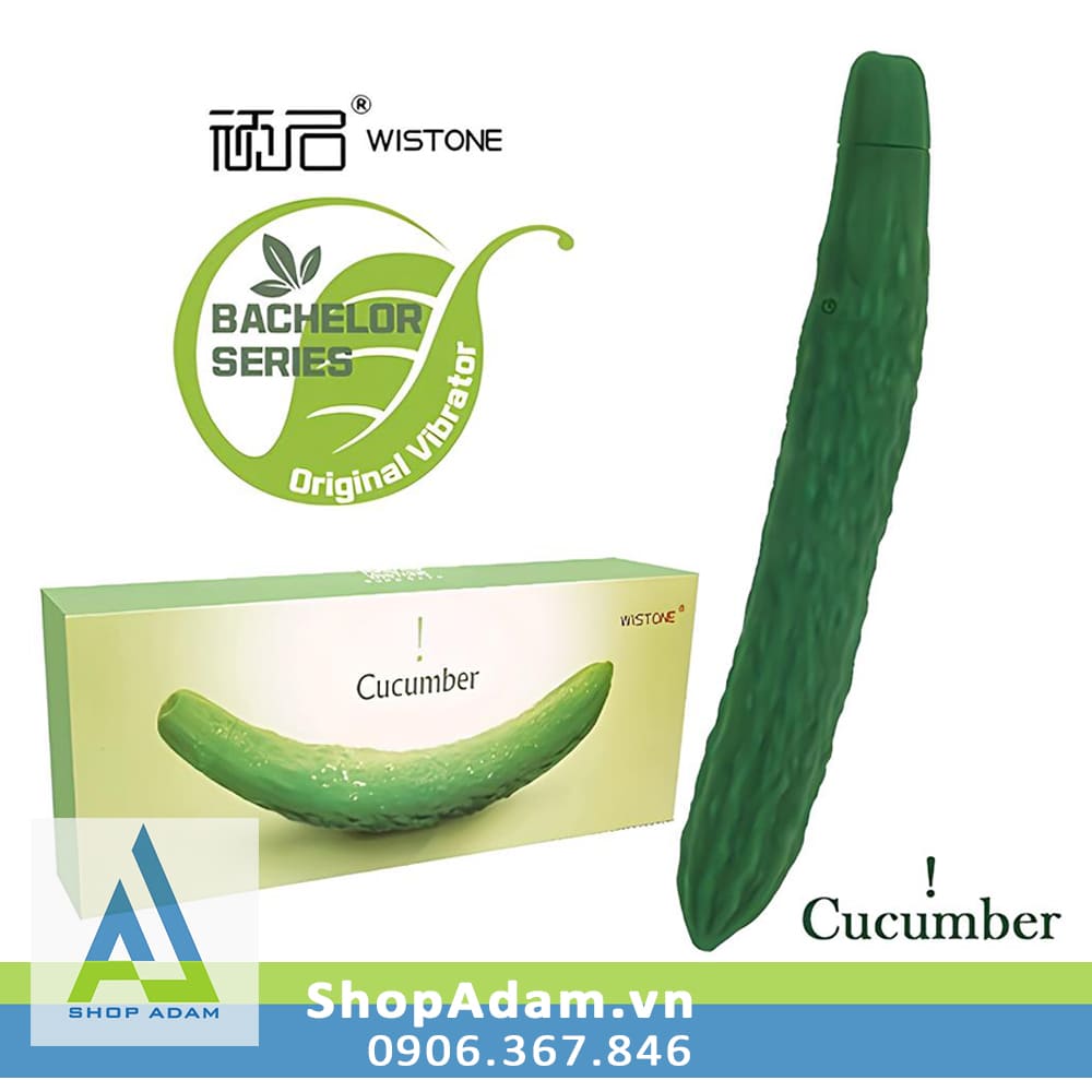 Dương vật giả dưa chuột rung 10 chế độ Wistone Cucumber Dương vật giả dưa chuột rung 10 chế độ Wistone Cucumber