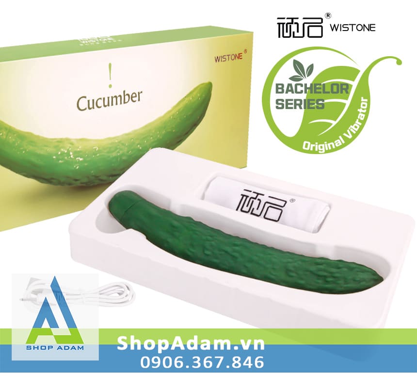 Dương vật giả dưa chuột rung 10 chế độ Wistone Cucumber Dương vật giả dưa chuột rung 10 chế độ Wistone Cucumber