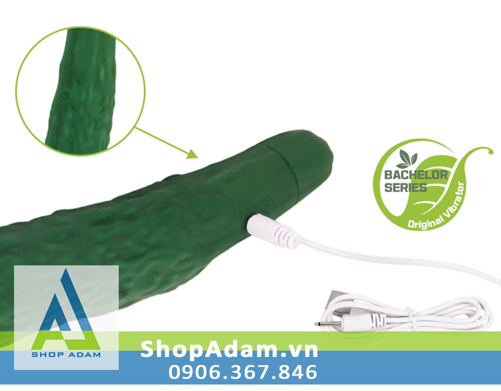 Dương vật giả dưa chuột rung 10 chế độ Wistone Cucumber Dương vật giả dưa chuột rung 10 chế độ Wistone Cucumber