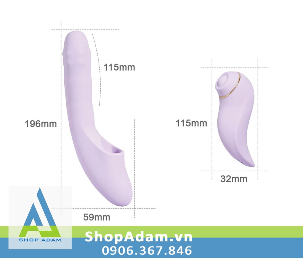 Dương vật giả rung thụt xoay đẩy có sưởi ấm kết nối App Svakom Duoglow Dương vật giả rung thụt xoay đẩy có sưởi ấm kết nối App Svakom Duoglow