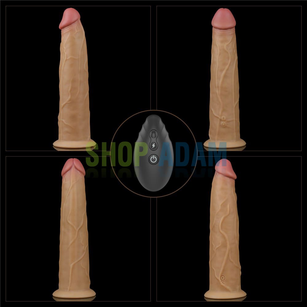 Dương vật giả siêu to rung ngoáy gắn tường Lovetoy Nature Cock 9 inch