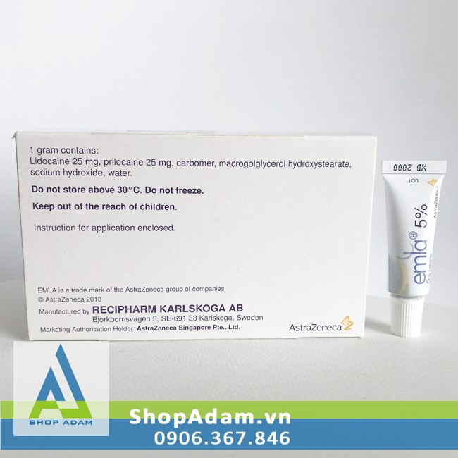 Emla 5g gel bôi chống xuất tinh sớm - Thuỵ Điển Emla 5g gel bôi chống xuất tinh sớm - Thuỵ Điển