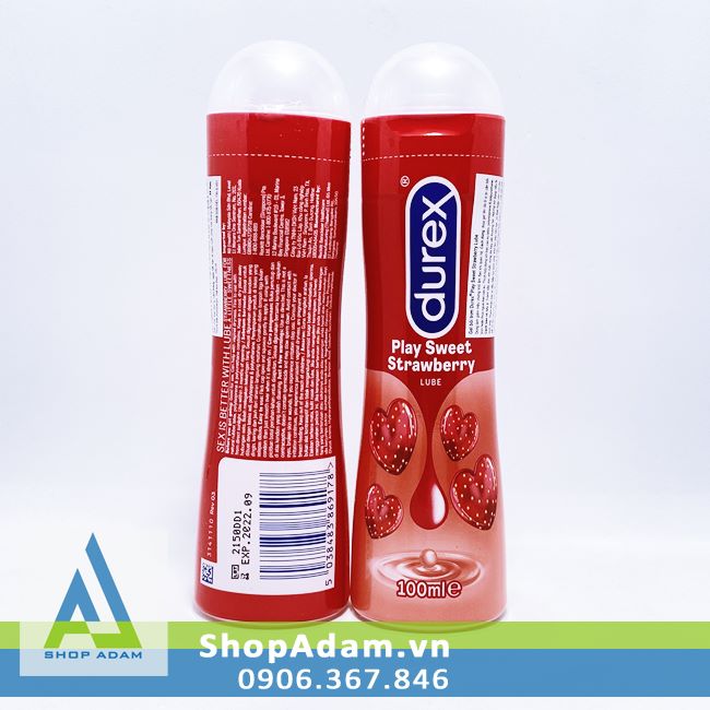 Gel bôi trơn hương dâu Durex Play Strawberry