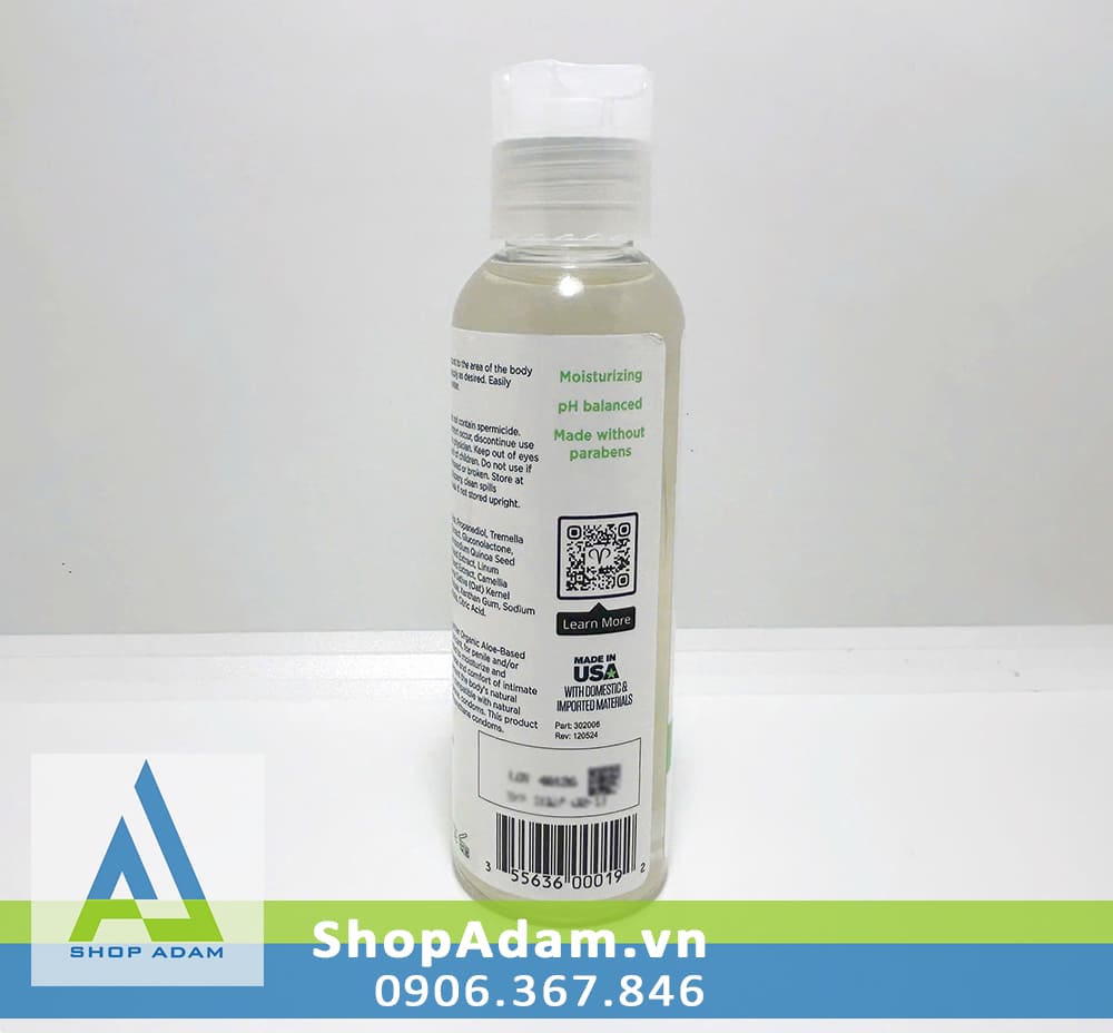 Gel bôi trơn thảo mộc hương lô hội Promescent Organic Aloe Lube - 118ml