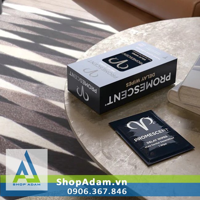 Khăn lau chống xuất tinh sớm Promescent Delay Wipes