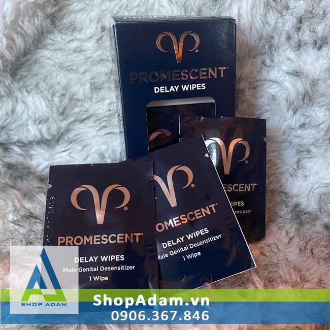 Promescent Delay Wipes hộp 5 chiếc
